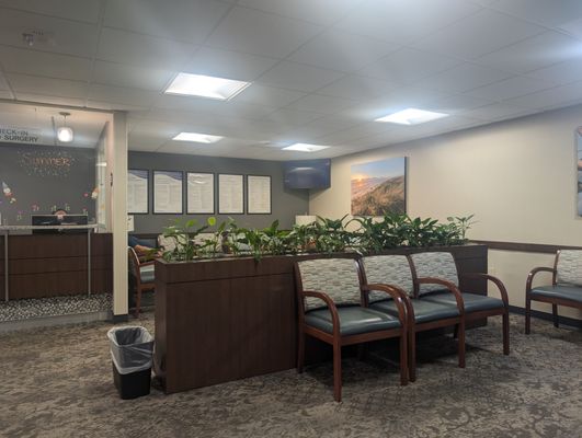 This is an overall view of the waiting area.  Photo taken July 23, 2024.