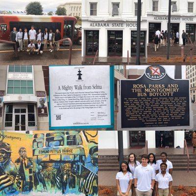 Youth Leaders Group from Phenix City, Alabama visiting the State Capital in Montgomery Alabama.