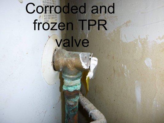 Inspecting: Corroded & Frozen TPR valve