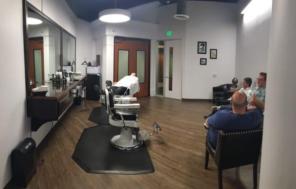 What a better way to get ready for your big day than a great haircut and straight razor shave!!!!! #bonding #friends #family