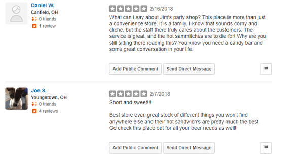 Due to Yelp's Automated Software, these Reviews have been blocked. We feel it is only fair to highlight them.