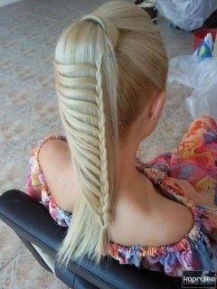 Fish tail braid..