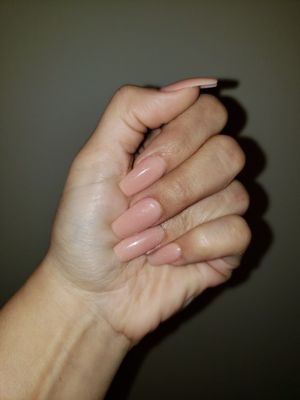 Coffin nails in powder color 07 frappe