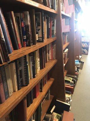 Shelves of books