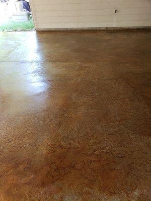 Stained Patio in Baton Rouge