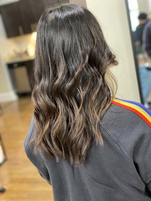 Balayage and haircut by Wesley Dews