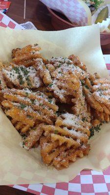 Parmesan waffle fries