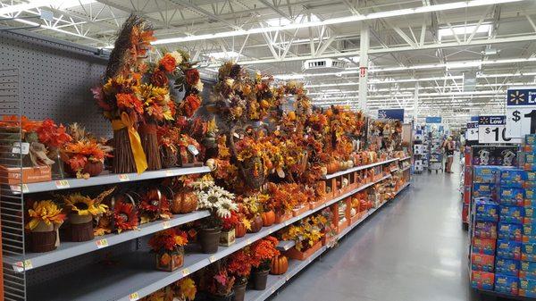 Wal-Mart is ready for fall. But I'm not. Lol