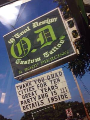 Our original location opened in 1999!  Cozy, friendly, professional. 5 artist, piercing by Nik. Voted number one many times over