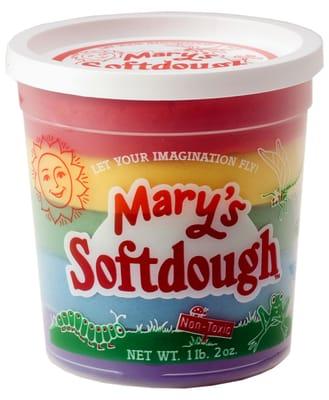 Rainbow Tub of Mary's Softdough