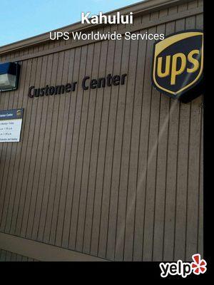 There is a UPS near the Kahului Airport.