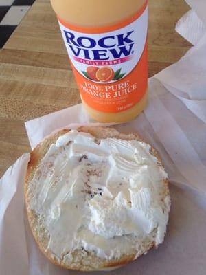 From time to time I'll get a bagel with cream cheese on both sides w/ an orange juice... But donuts are always on point!