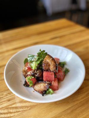 Watermelon belly salad