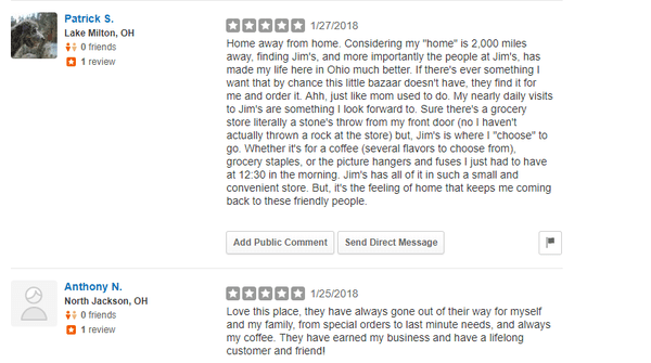 Due to Yelp's Automated Software, these Reviews have been blocked. We feel it is only fair to highlight them.