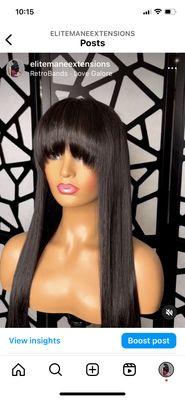 Lace closure wig