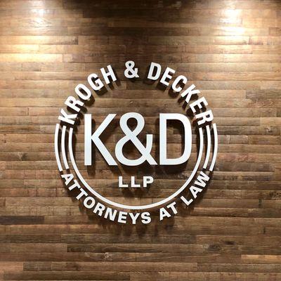 Krogh & Decker signage