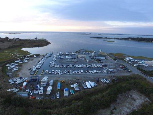 looking south to Moriches Inlet