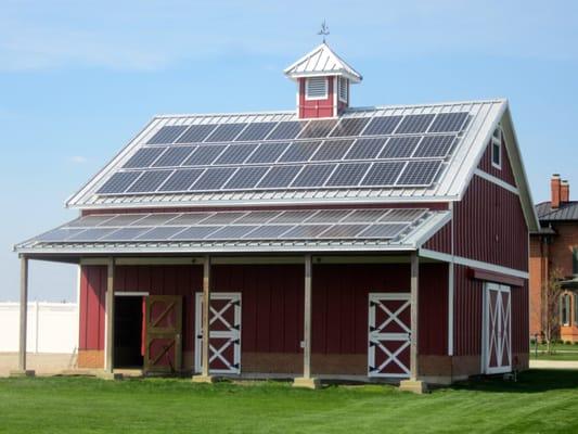 1880s barn solar PV installation, East Central Illinois