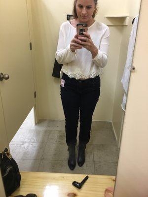 1.00 shirt, 2.00 Calvin Klein jeans, and 25.00 Bandilino boots