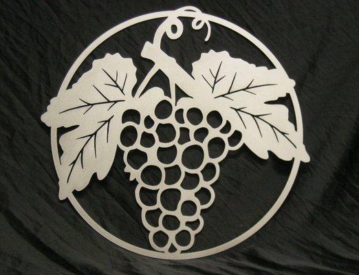 Grape metal art