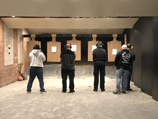 On the range with Navy SEAL Master Sgt. retired, Brian Sargent.