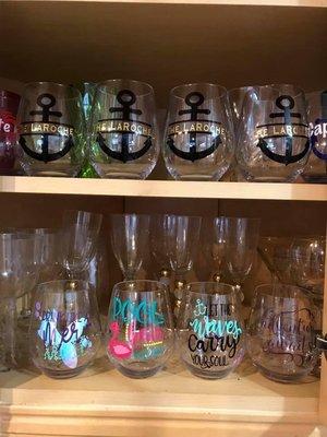 Custom Shatterproof Wine Glasses #wine #beach #custom #swfl #fortmyers #sanibel #captiva #capecoral #naples