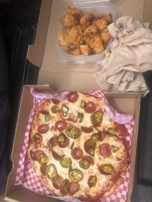 Boneless Wings and Build Your Own Cheese Pizza