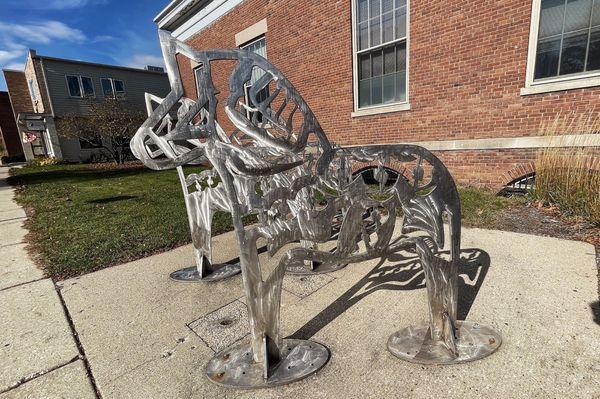 Bike rack sculptures