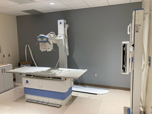 X-ray room -- Emerson Health Urgent Care Maynard