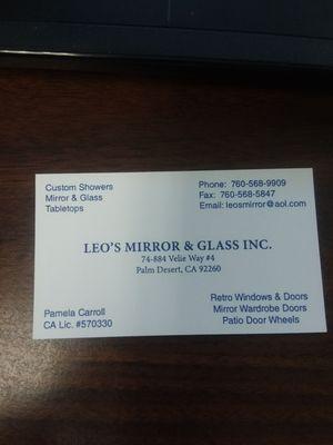 Just got a business card from them