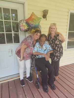 Welcome this wonderful couple to Georgia. Their first in person view of the home they just purchased and they love it.