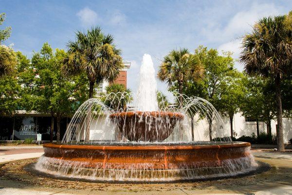 Nance Plaza fountain in Historic Downtown Myrtle Beach