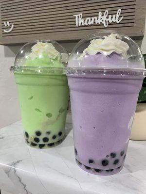 Blended boba drinks