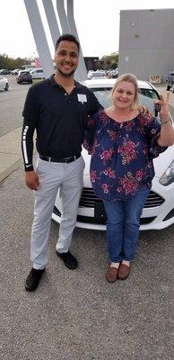 Me with my New Car and Mr. Mccorvey.