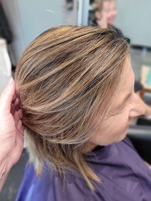 "Bronde " summer highlights