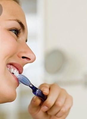 Brush, Floss after meals,of course. Brushing PRIOR to eating removes plaque & helps prevent food stick to teeth! Food tastes better too!