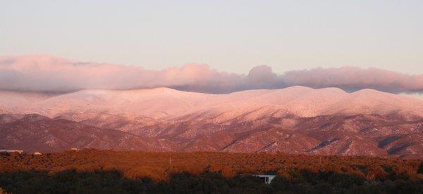 Snow covered Sangre De Cristos