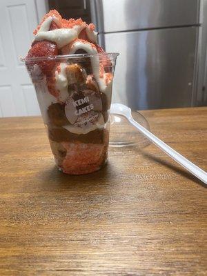 Strawberry Kemicake Cup $10