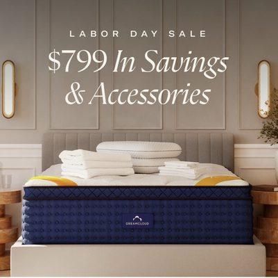 Dreamcloud Labor Day Sale. Mattress Fit Beach Blvd