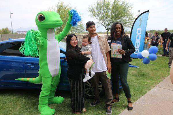 GEICO and CFR helped to connect a family in need with the incredible National Auto Body Council (NABC) Recycled Rides program