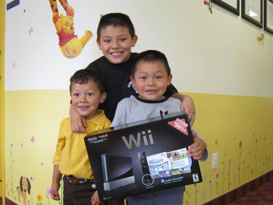 Wii for our No Cavity Club winner!