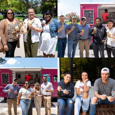 It's impossible not to smile when eating ice cream! Our Corporate Team was treated to some delicious ice cream for National Ice Cream Day!