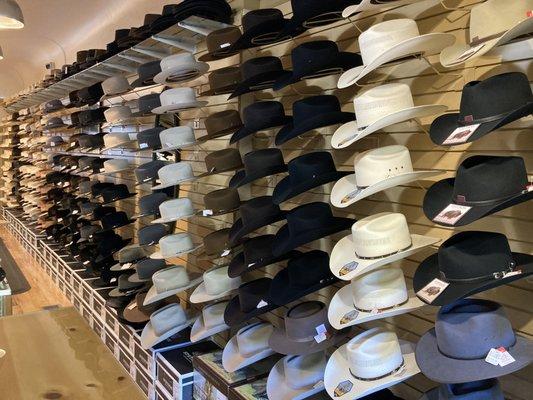 We offer western hats from Stetson and Akubra from Australia