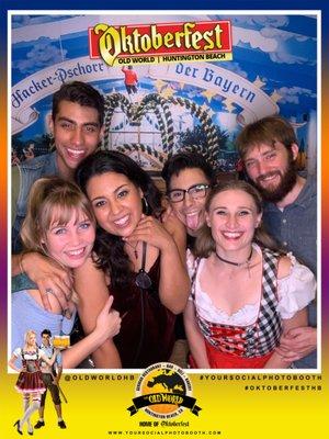 Your Social PHoto Booth at the Oktoberfest Huntingon Beach at the Old World Village