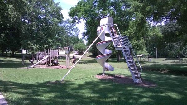 one of multiple playgrounds on the south end of the park