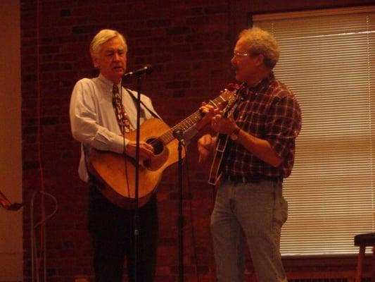 Some music at a meal following worship...