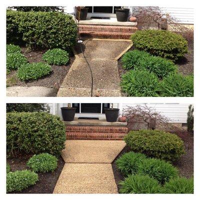 Before and after #pressurewashing