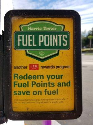 Save with Harris Teeter fuel points.