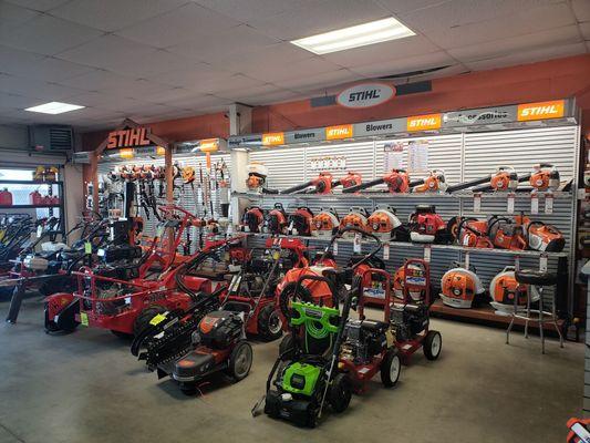 Log splitters, trenchers, backpack blowers, and pressure washers. We got it all.