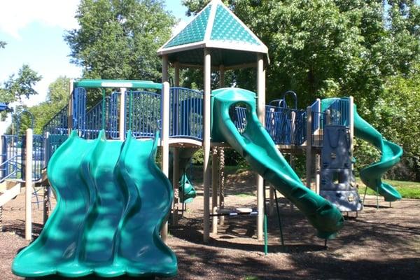 One of many playgrounds at Woodland Park in Collinsville, IL